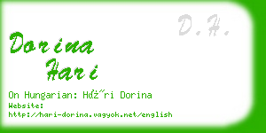 dorina hari business card